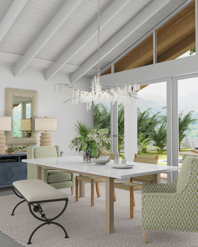 Forest Dawn Gold Chandelier
