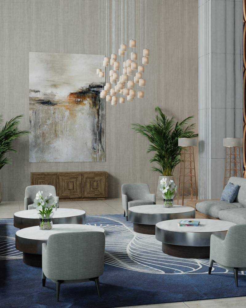 Dove 30-Light Linear Multi-Drop Pendant