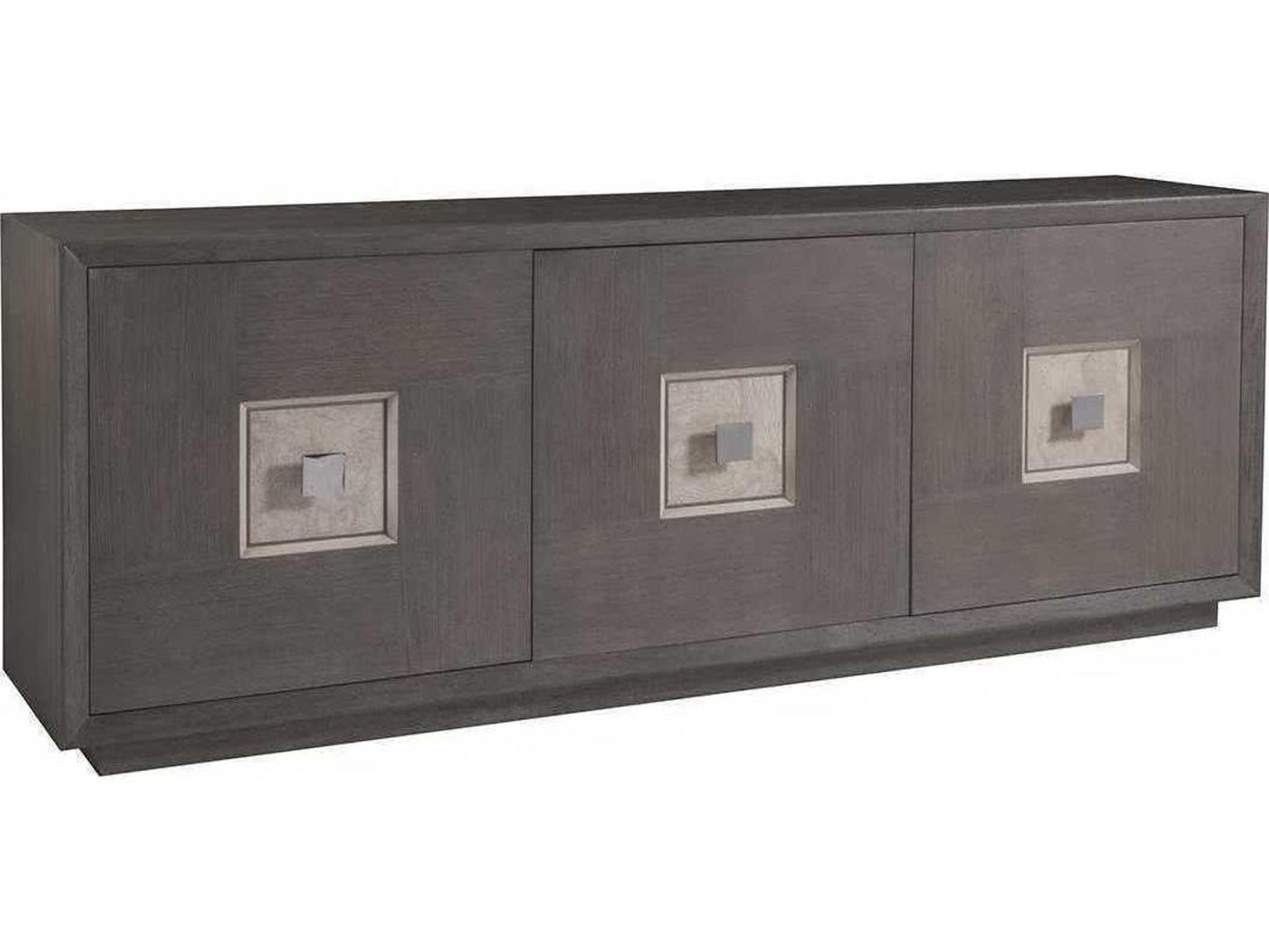 Home Mercury Large Media Console TV Stand in Bleached Ash and Oak Veneer