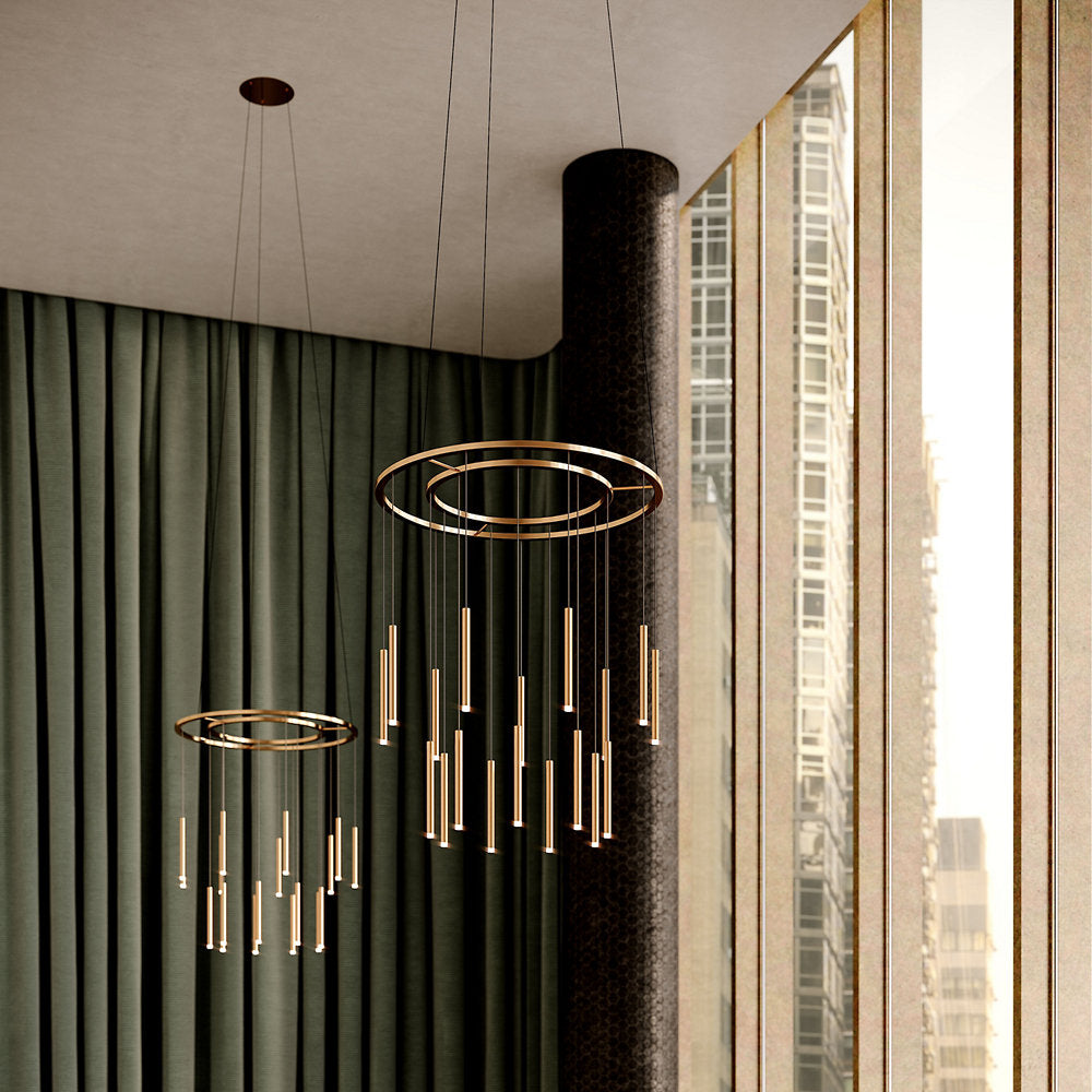 Candle LED Multi-Light Pendant