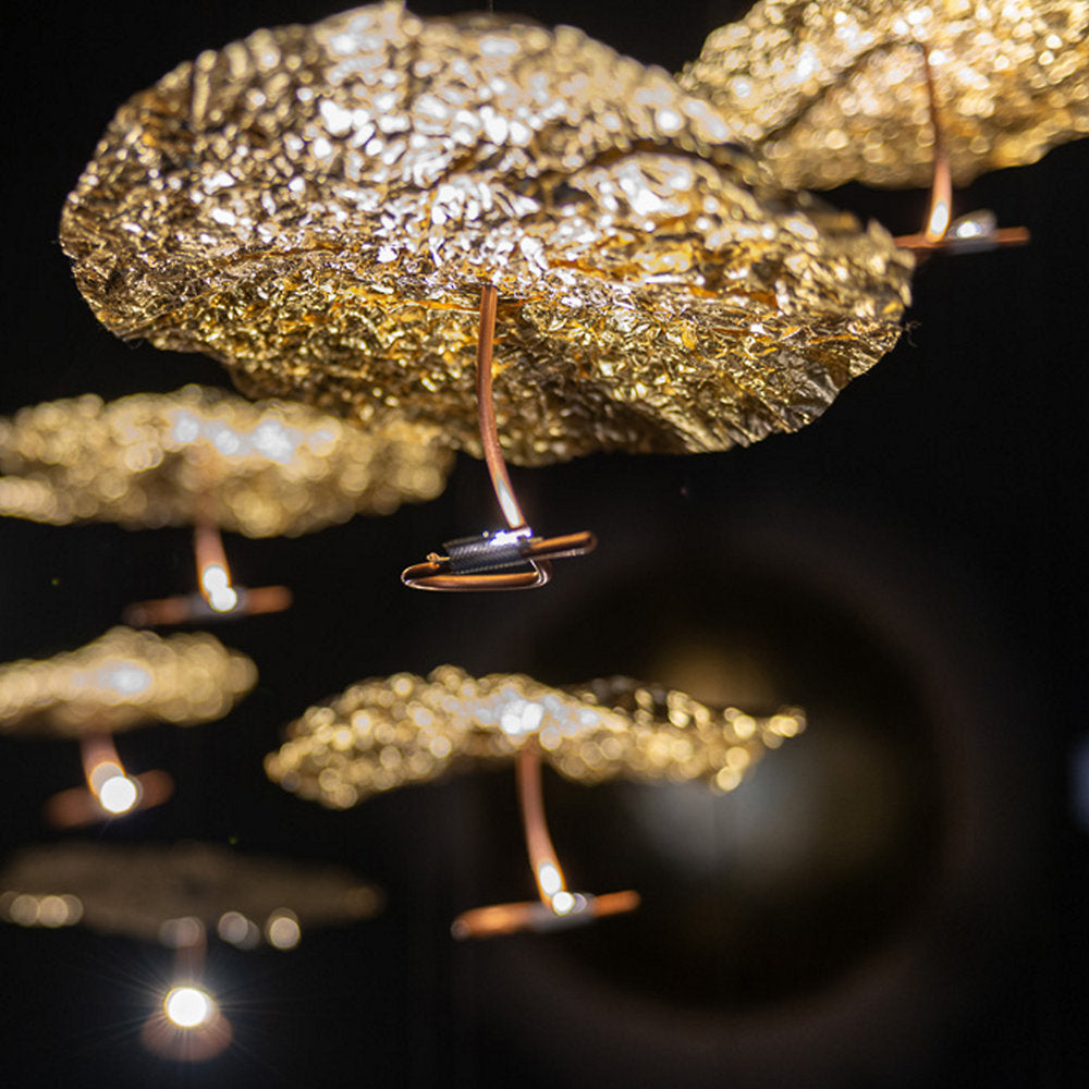 Gold Moon LED Chandelier