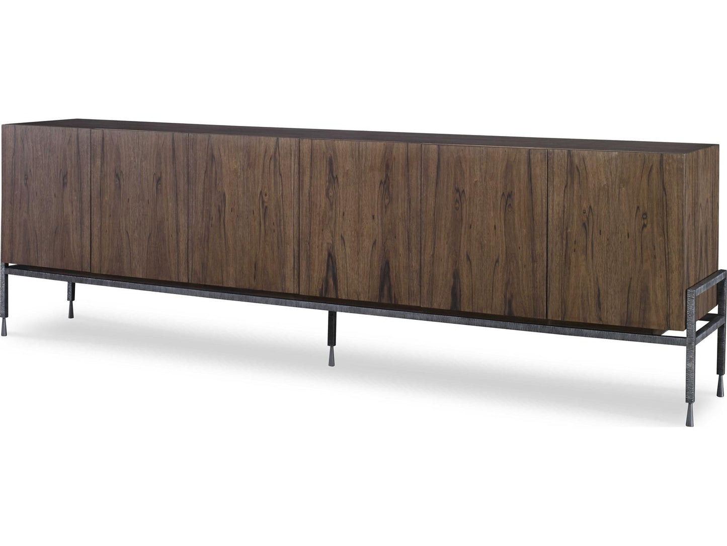 Grand Tour Gaston 110 Inch Paldao Veneer Credenza with Iron Base