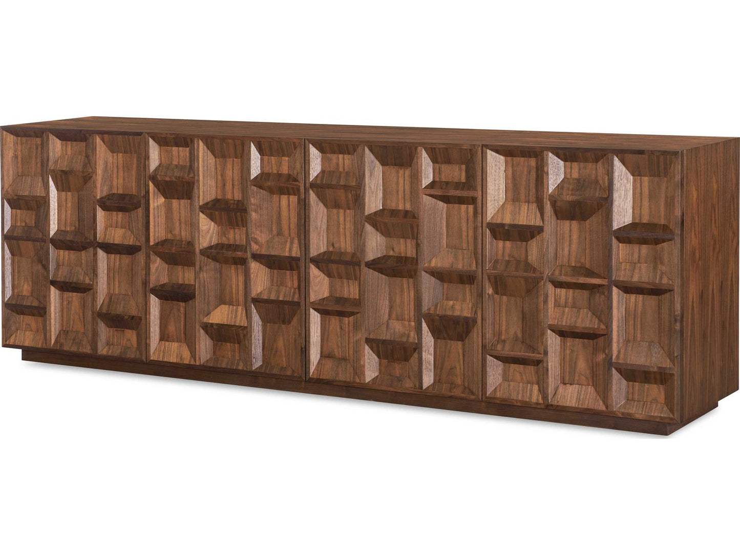 Glendale 94-Inch Walnut Four Door Sideboard
