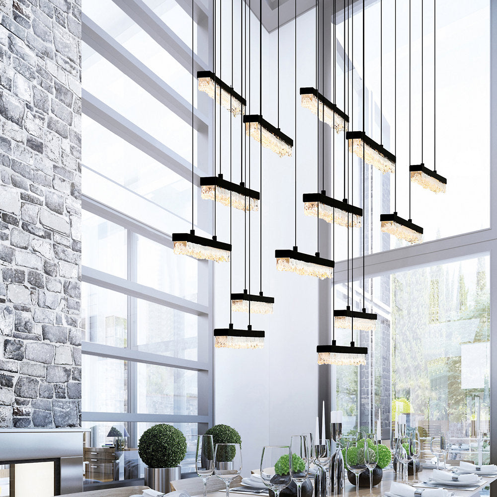 Stagger LED Linear Suspension