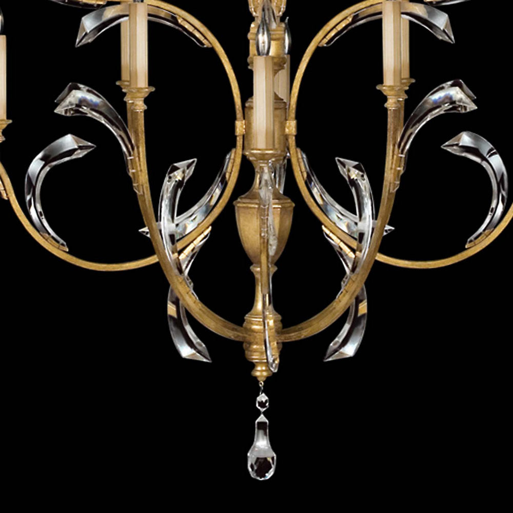 Beveled Arcs Large Chandelier