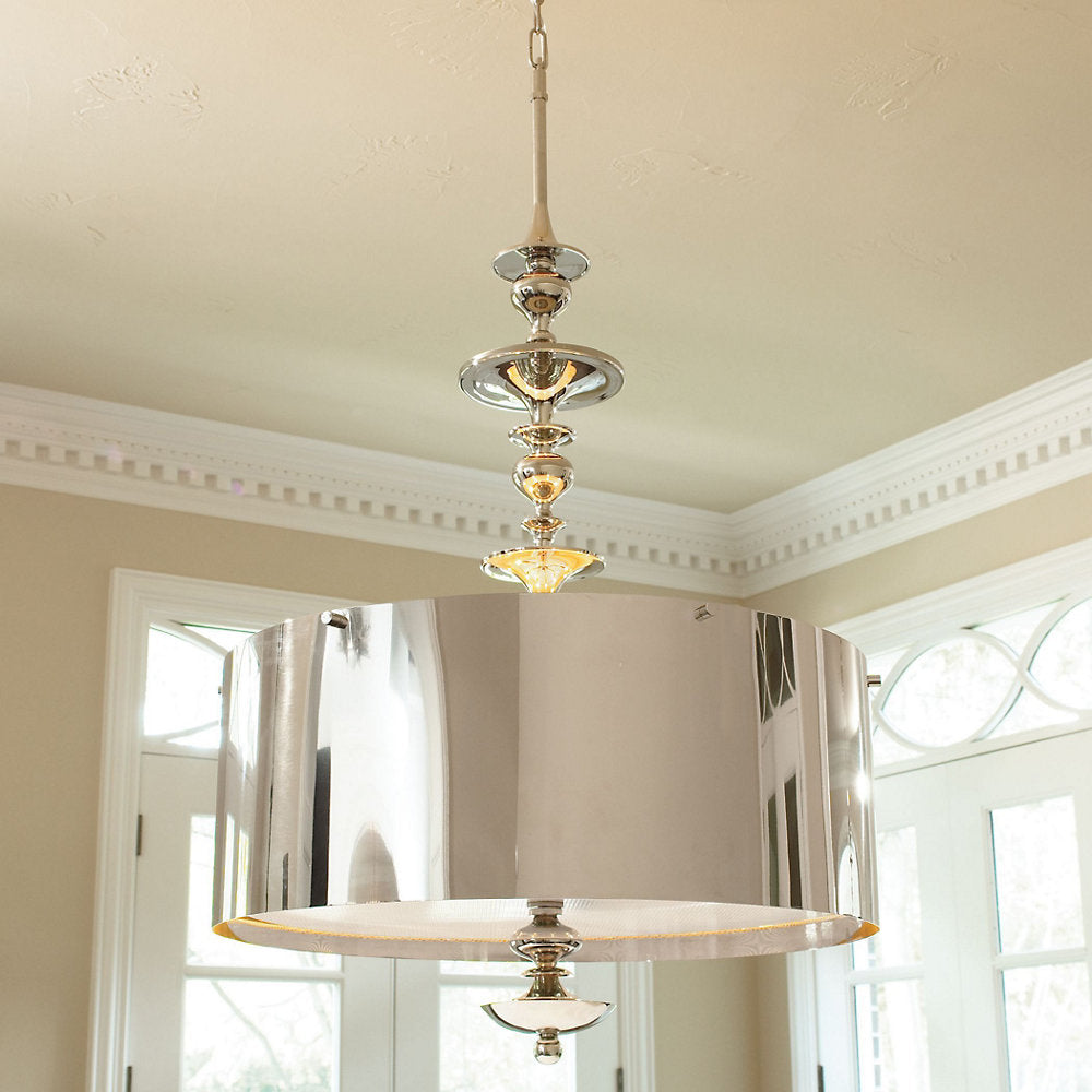 Turned Pendant Chandelier