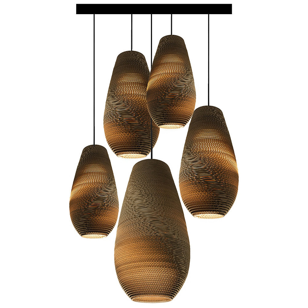 Scraplights Cluster Circular Drop Multi-Light Pendant