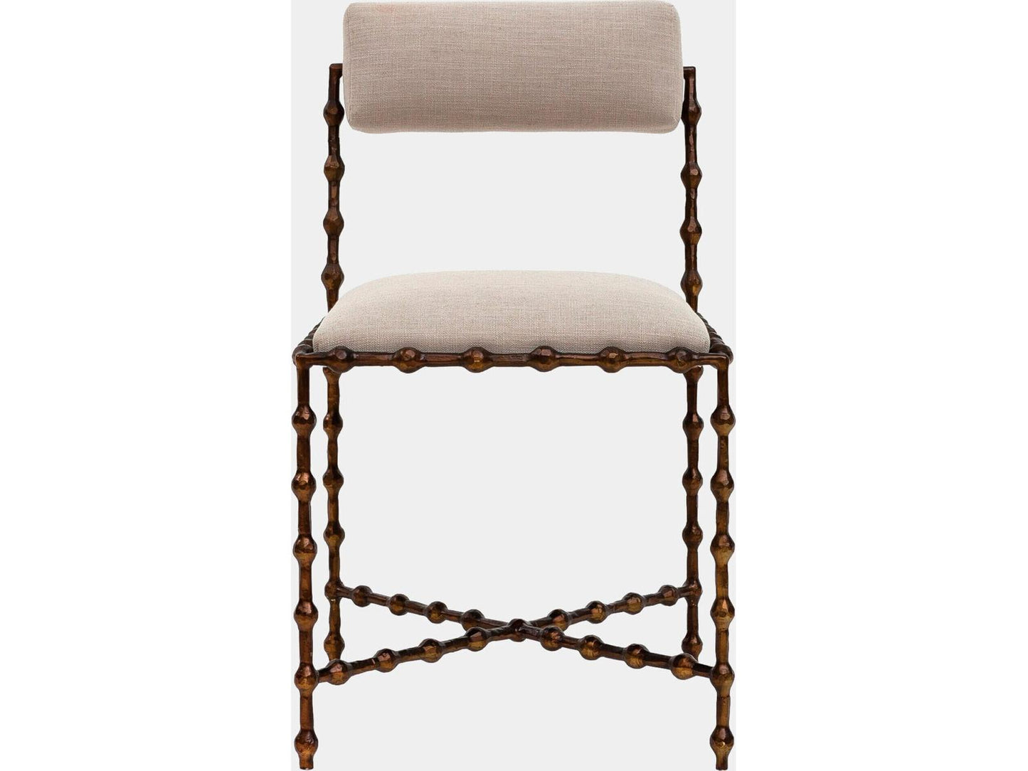 Elder Bronze Upholstered Armless Dining Chair