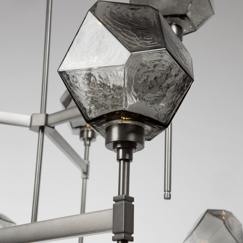 Gem Round LED Belvedere 2-Tier Chandelier