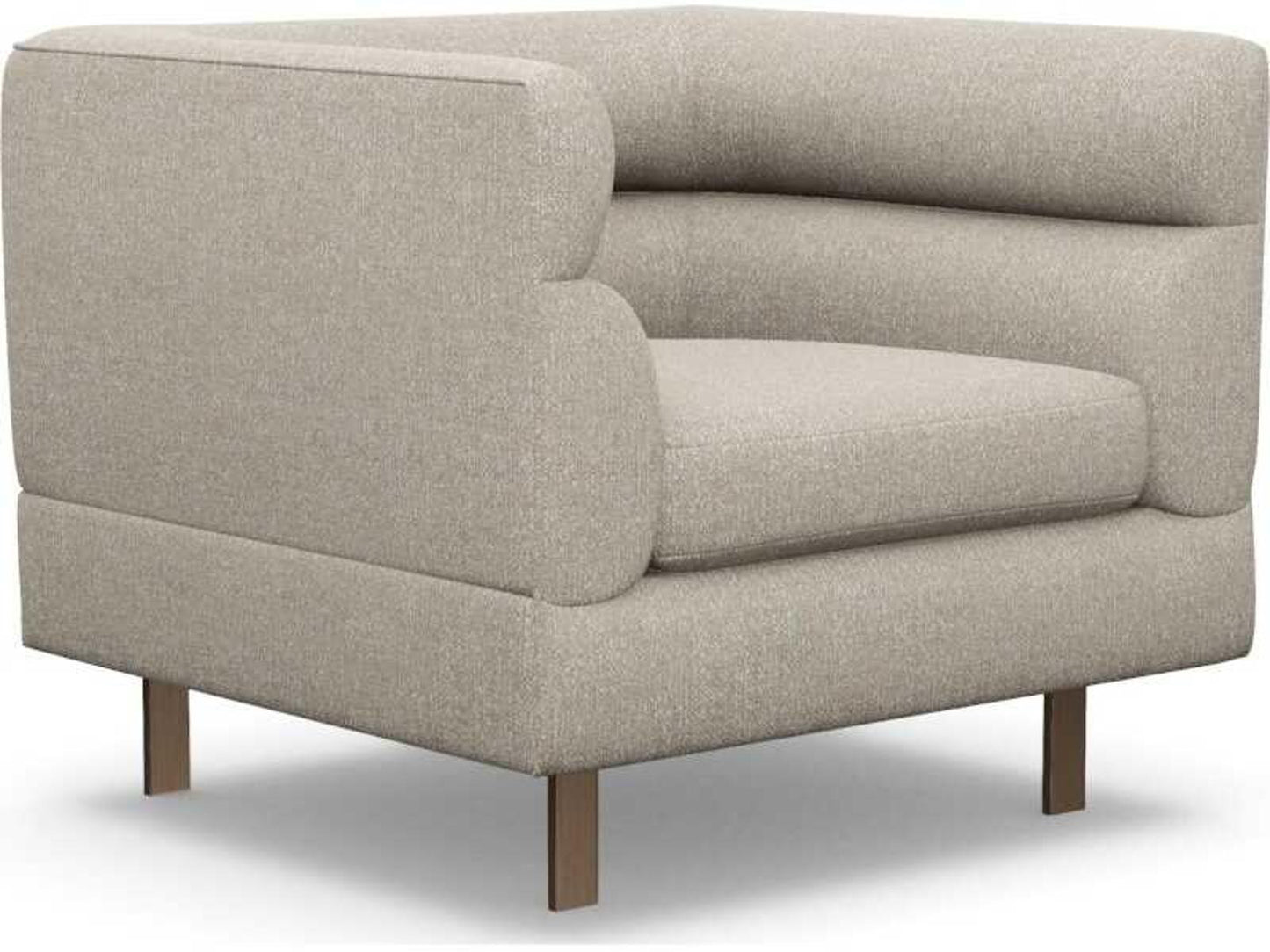 Ornette Upholstered Accent Chair with Metal Legs