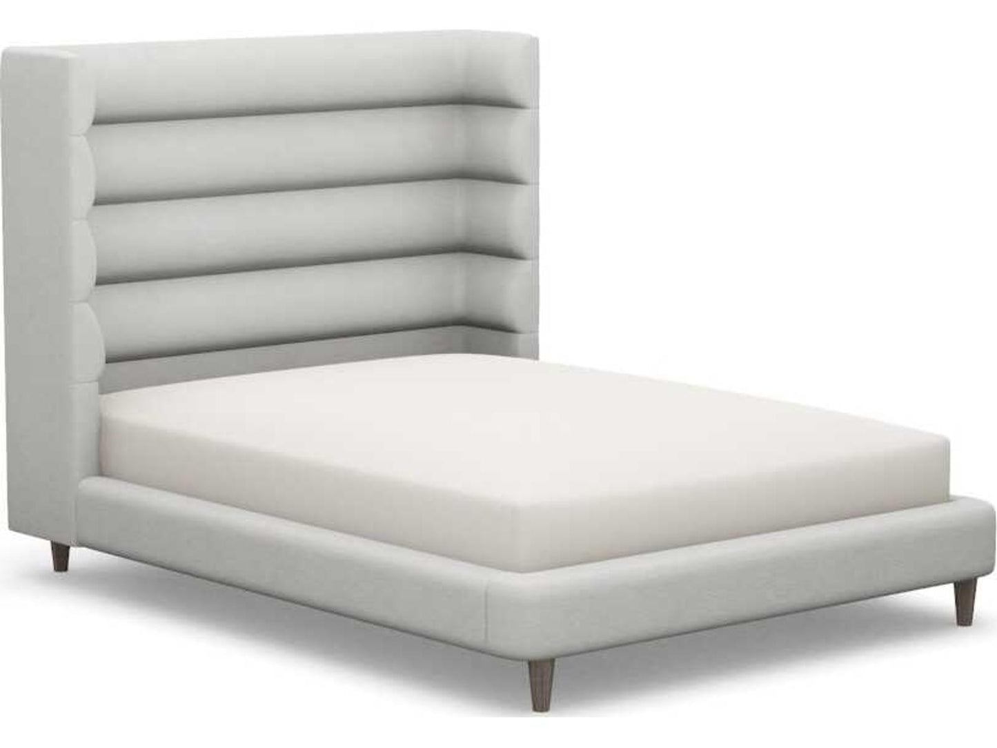 Ornette Gray Upholstered Queen Platform Bed