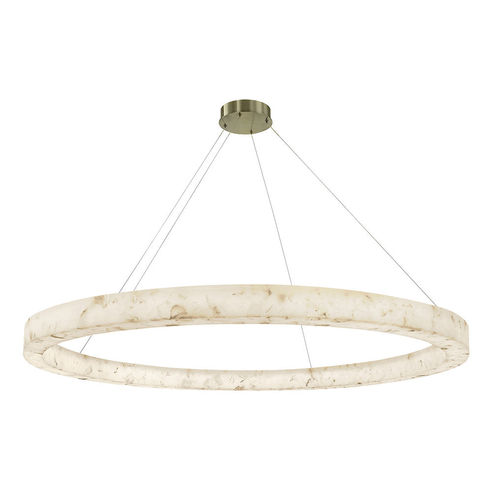 Medley LED Alabaster Rocks Ring Pendant