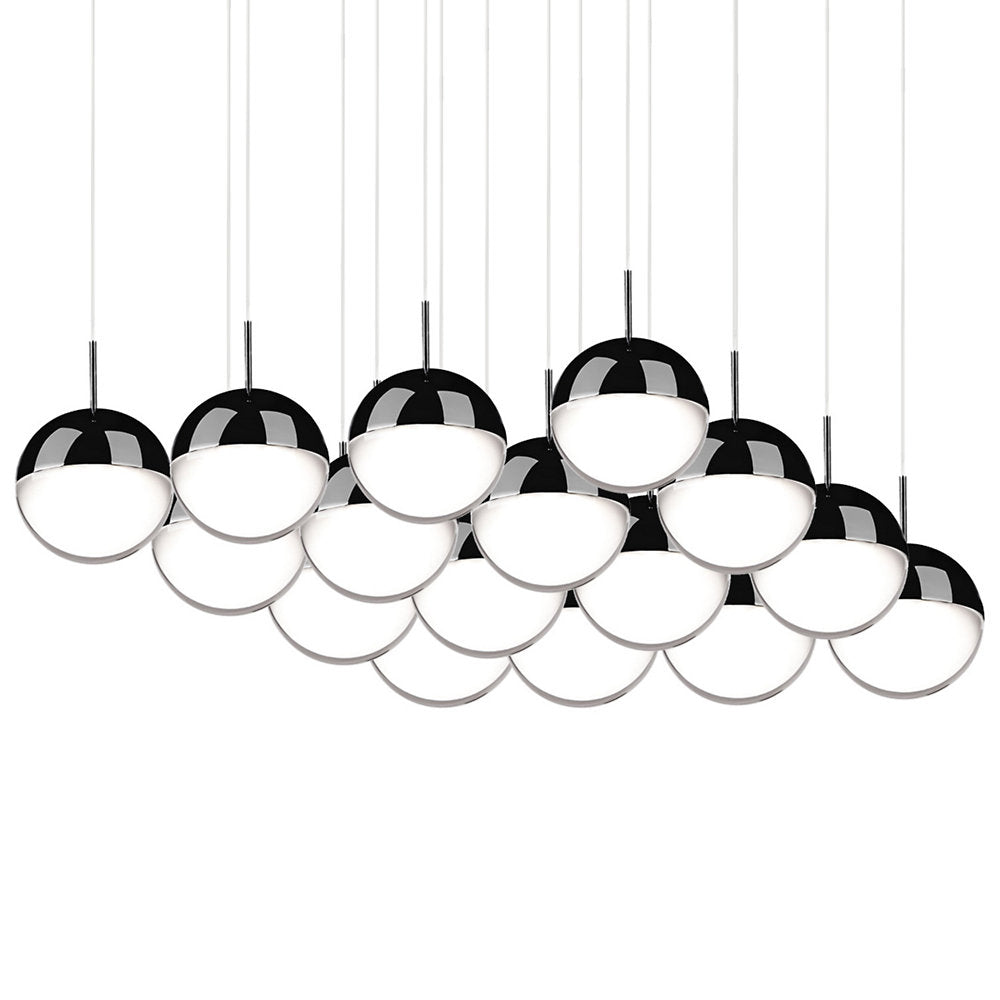 Pluto LED Square Multi-Light Pendant