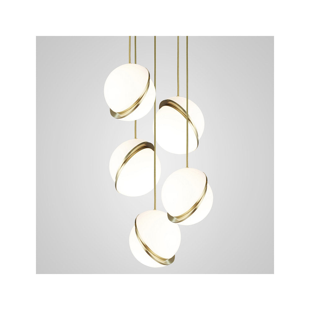 Mini Crescent LED Multi-Light Pendant