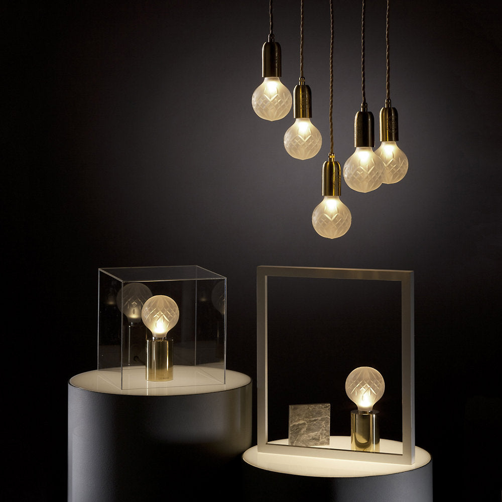 Crystal Bulb LED Multi-Light Pendant