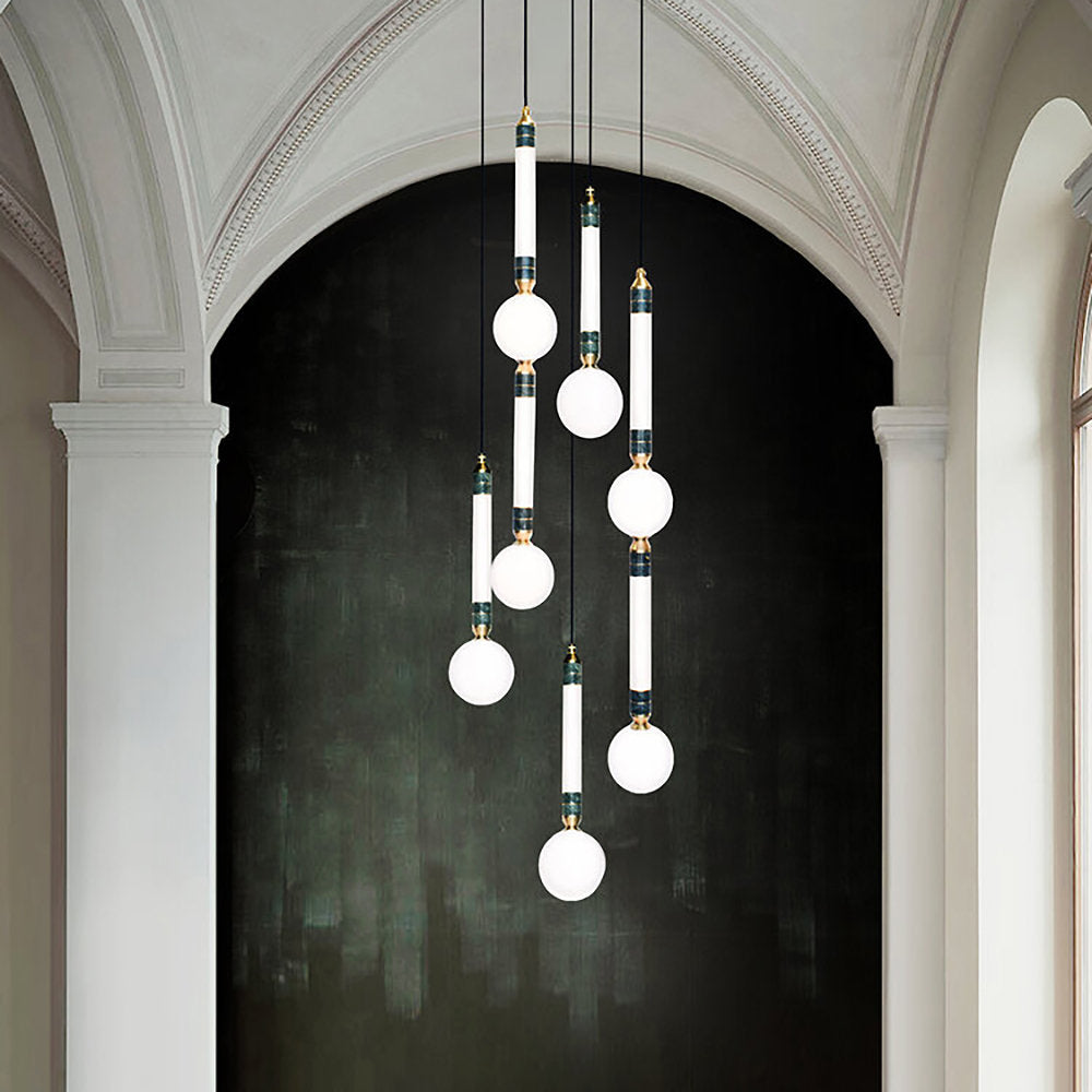 Greenstone LED Multi-Light Pendant
