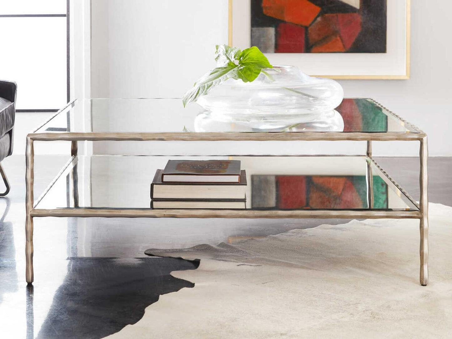 Organic Rectangular Mirror Coffee Table