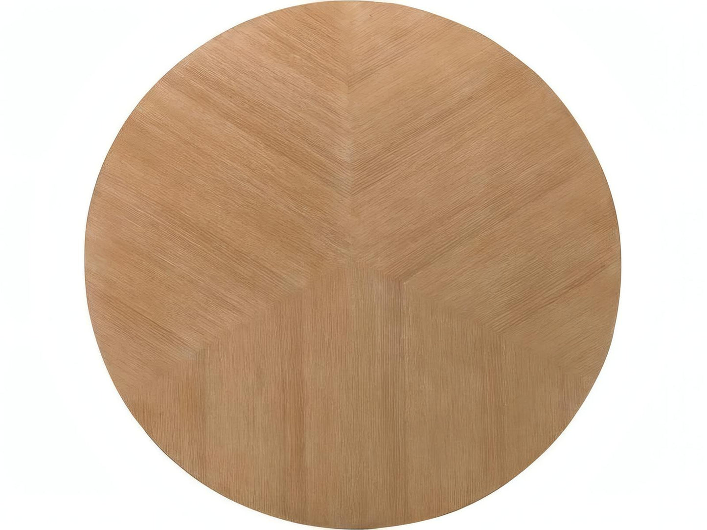 Fairchild Round Wood End Table in Natural Oak