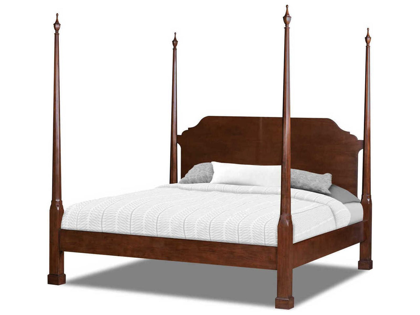 Bailey King Poster Bed in Antique Mahogany
