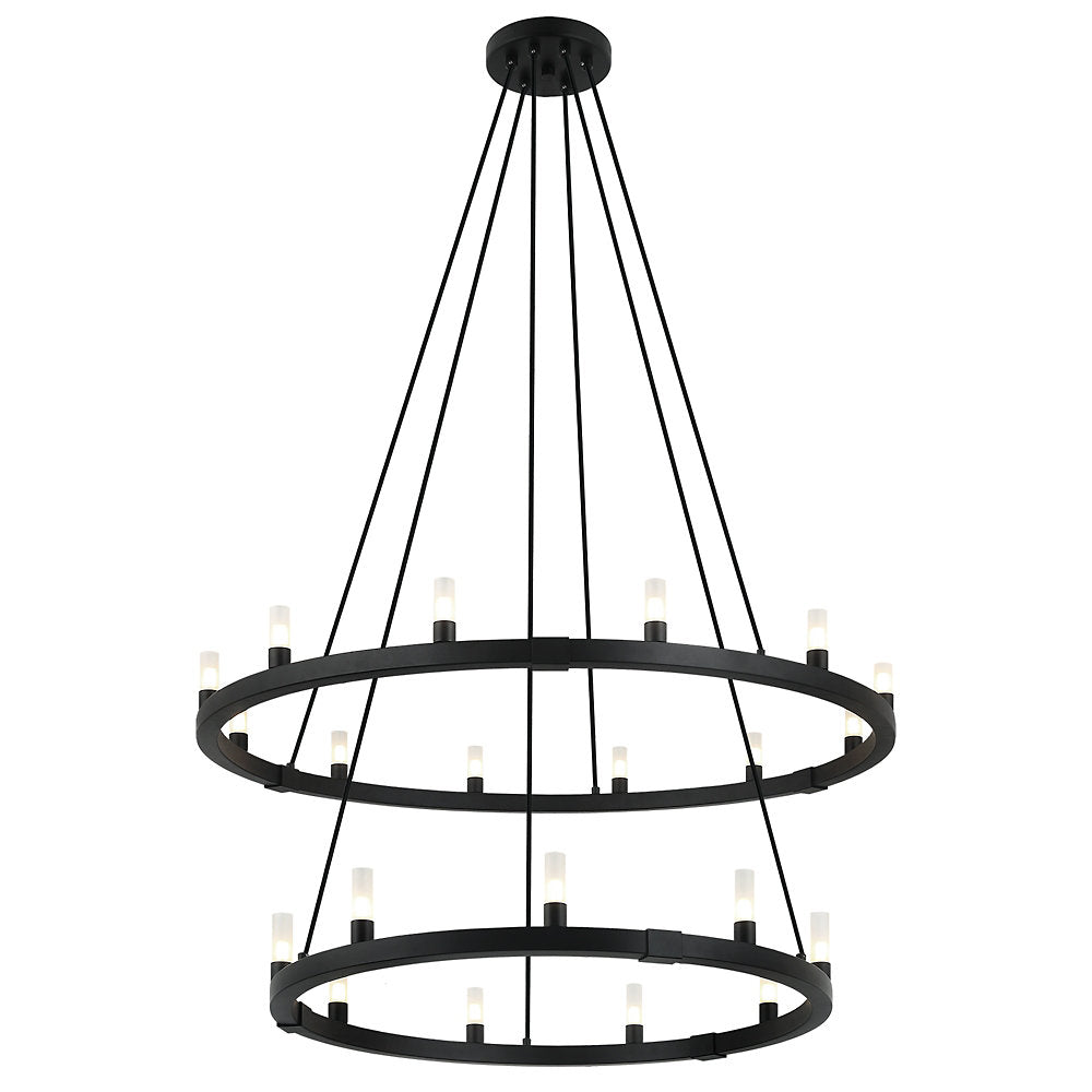 Maurer Round Double Chandelier