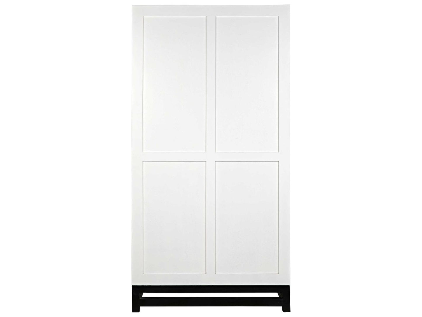 Maharadscha Small Hutch in Solid White with Matte Black Base