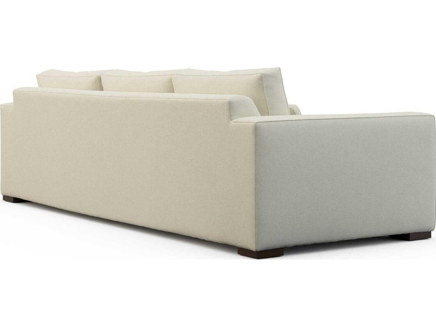 Geneva Extra Long 3-Seat Fabric Sofa in Beige