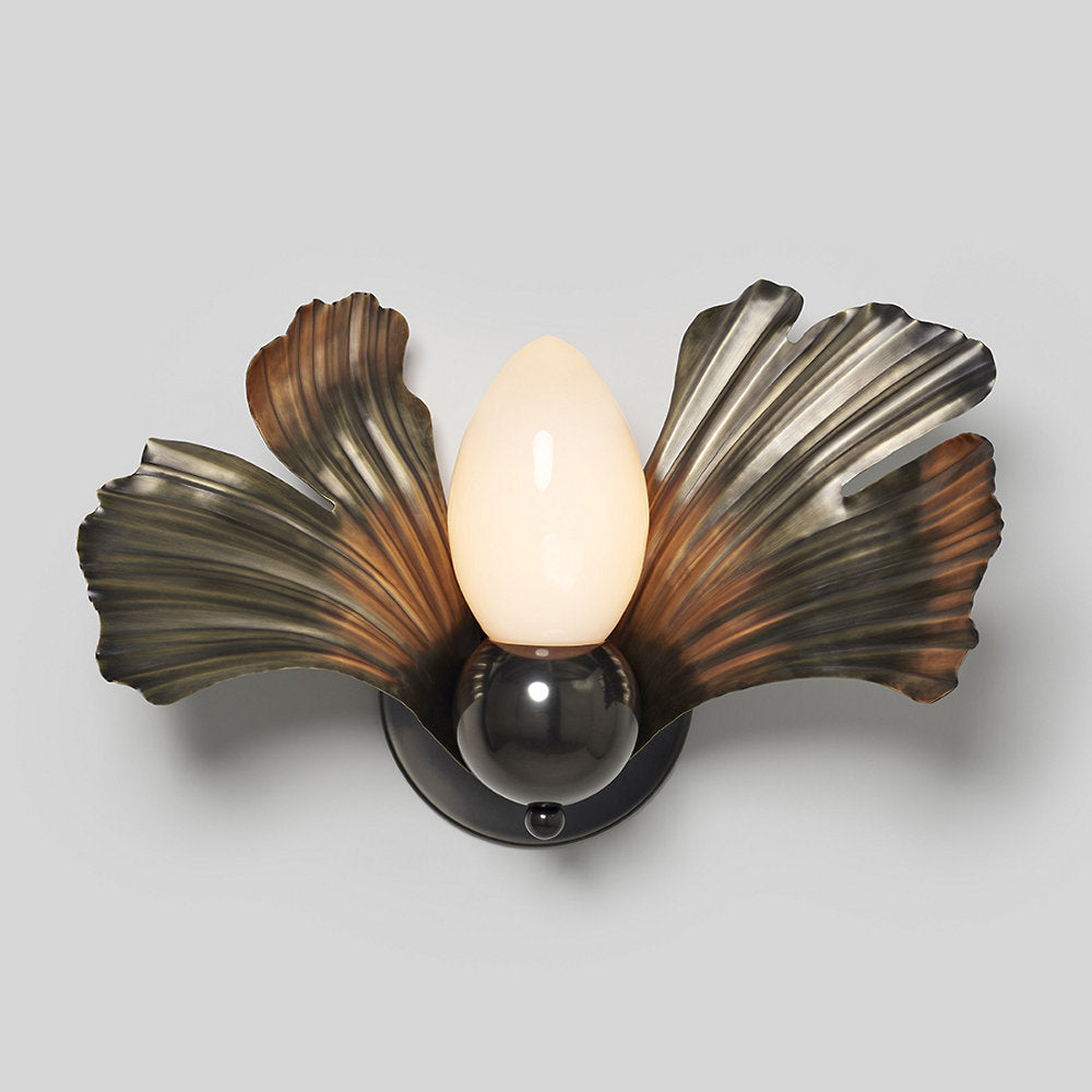 Fluted Ginkgo 01 Wall Sconce