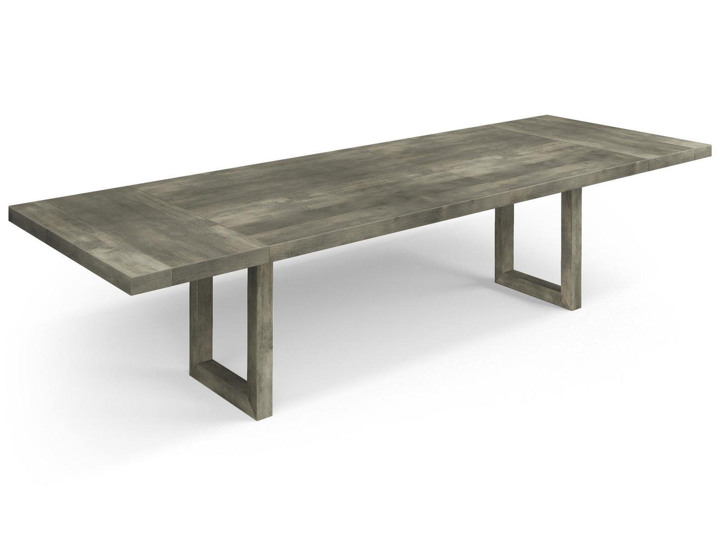 Emerson Extension Dining Table Solid Maple U-Shaped Base