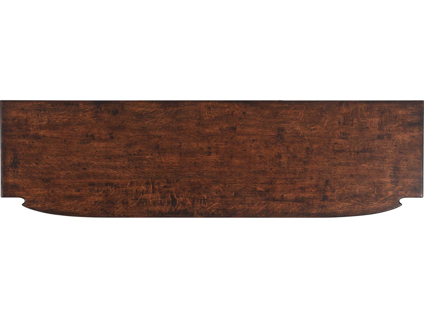 Naseby Reclaimed Oak Veneer and Mahogany Dresser with Brass Pulls