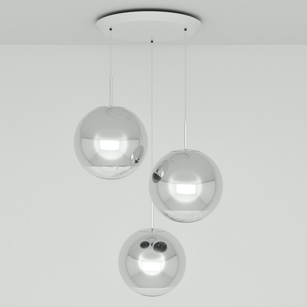 Mirror Ball Round LED Multi-Light Pendant