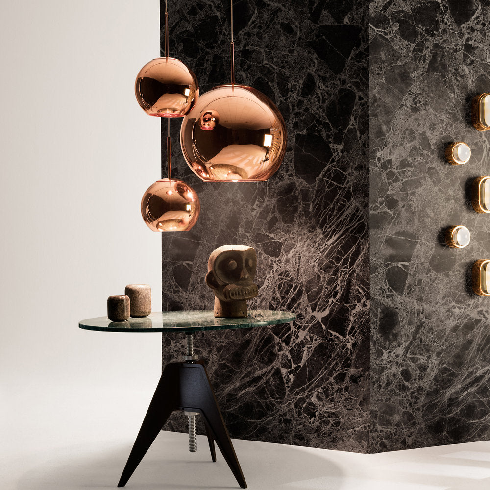 Copper Trio Round Multi-Light Pendant