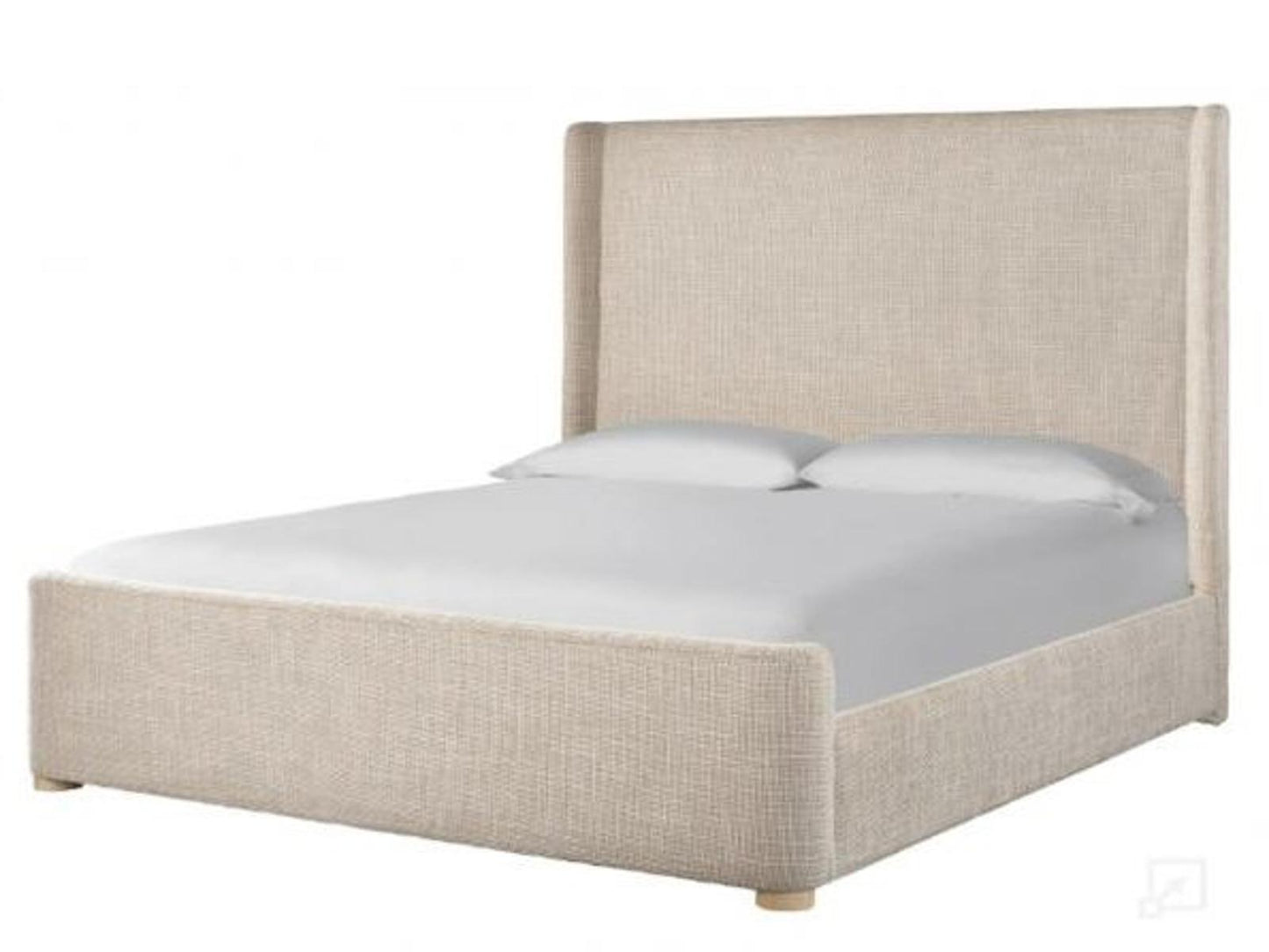 Daybreak Bed Beige Upholstered King Panel