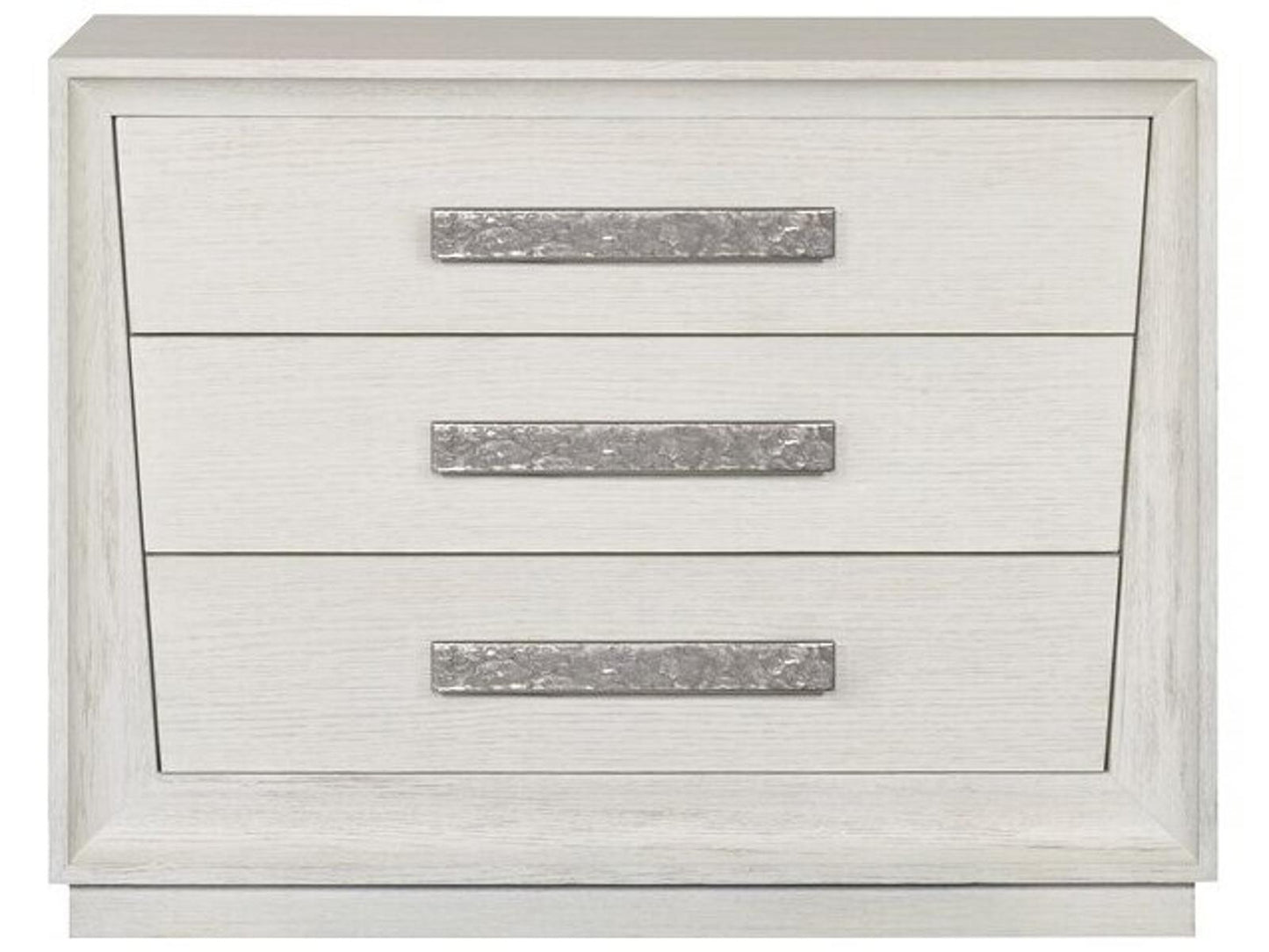 Ridge 3-Drawer Wirebrushed Oak Nightstand in Cascade