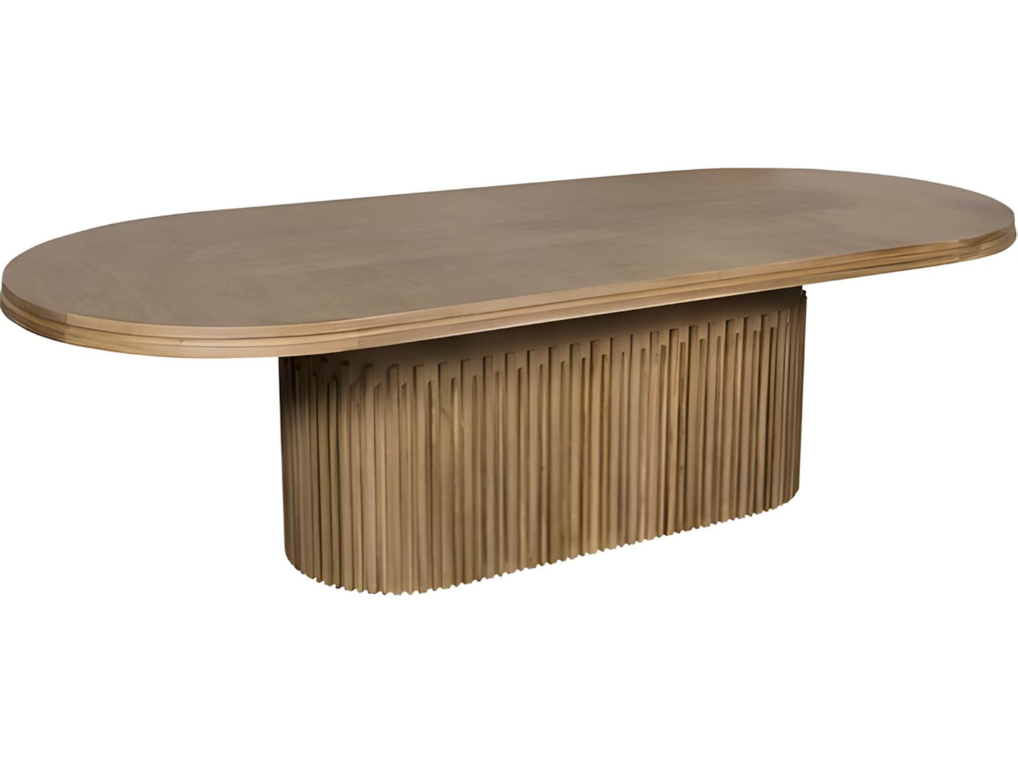 Edge 102-Inch Oval Dining Table in Camel Walnut
