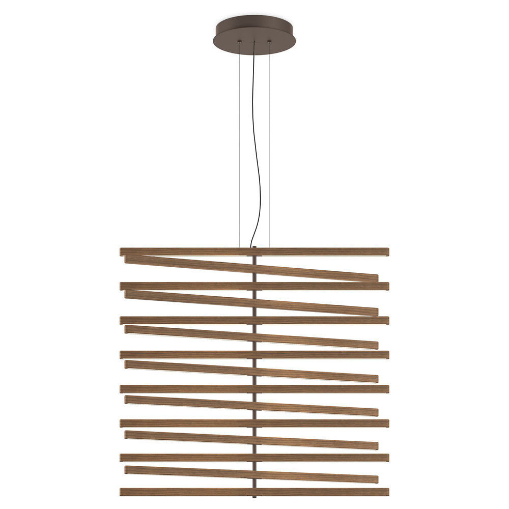 Rhythm Wood Vertical LED Pendant