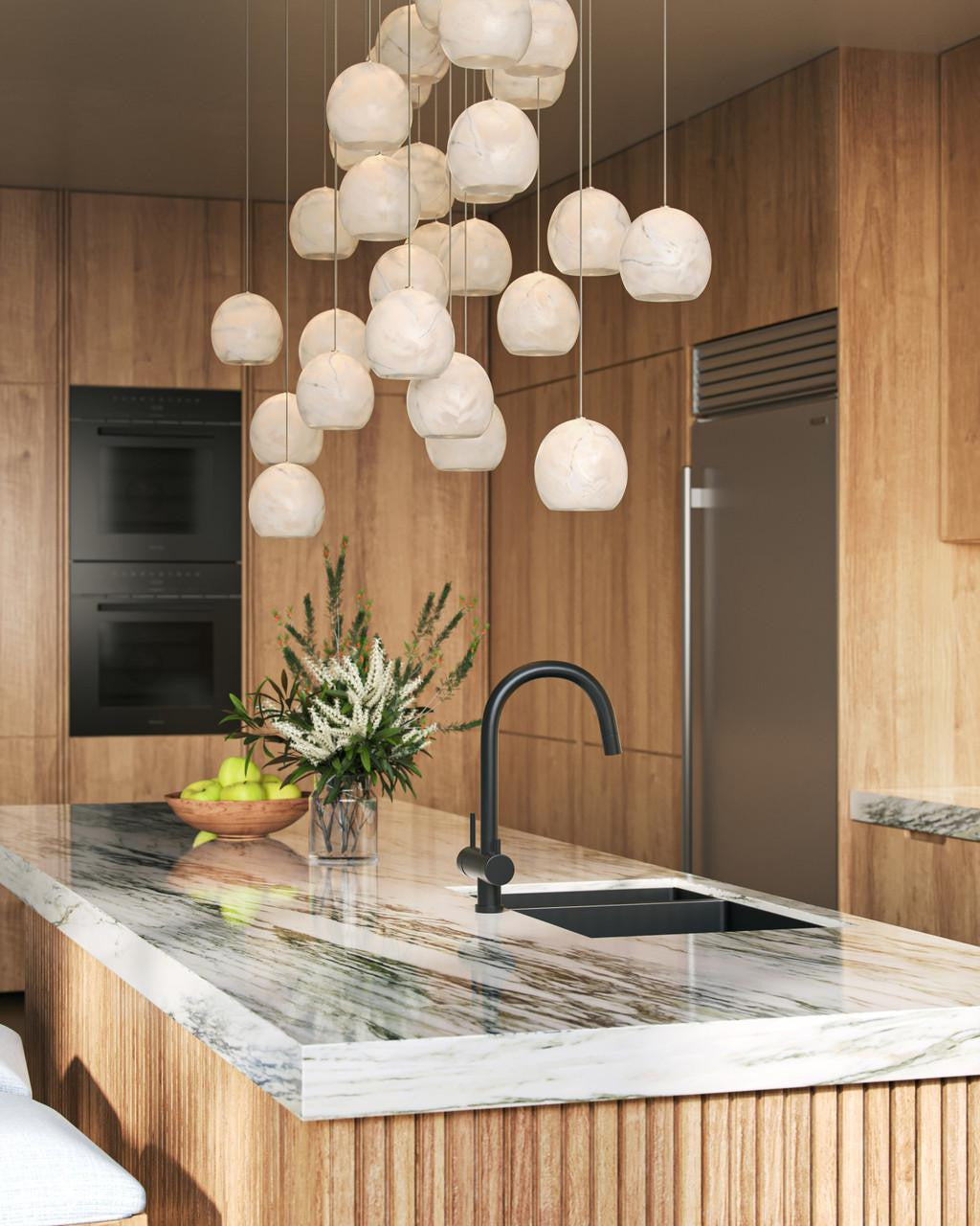 Lazio 36-Light Round Multi-Drop Pendant