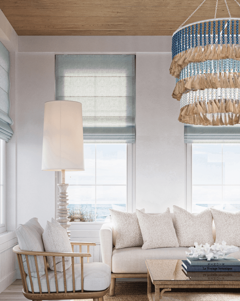 St. Barts Blue Chandelier