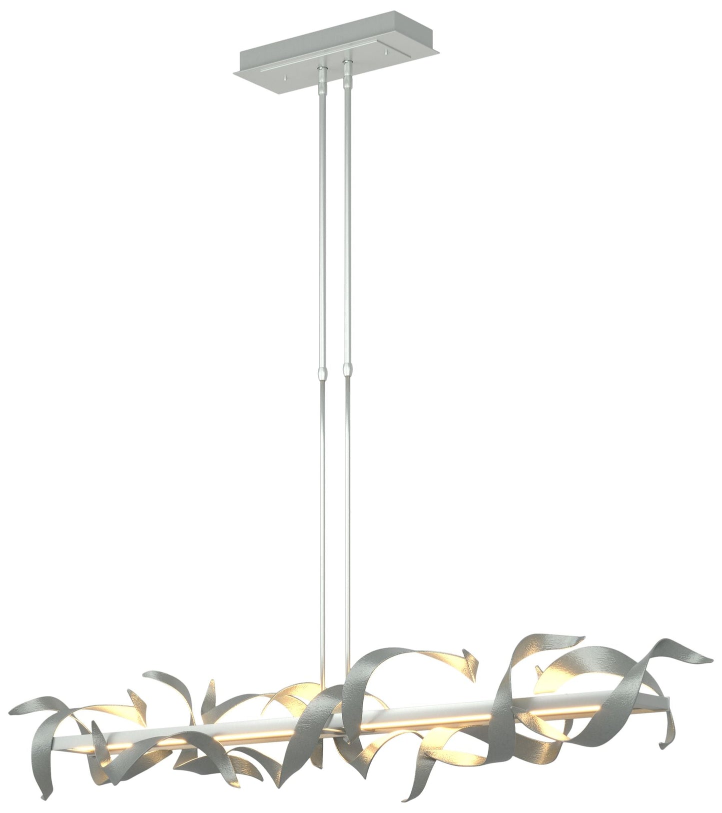 Folio 63 1/2" Wide Vintage Platinum LED Linear Pendant Light