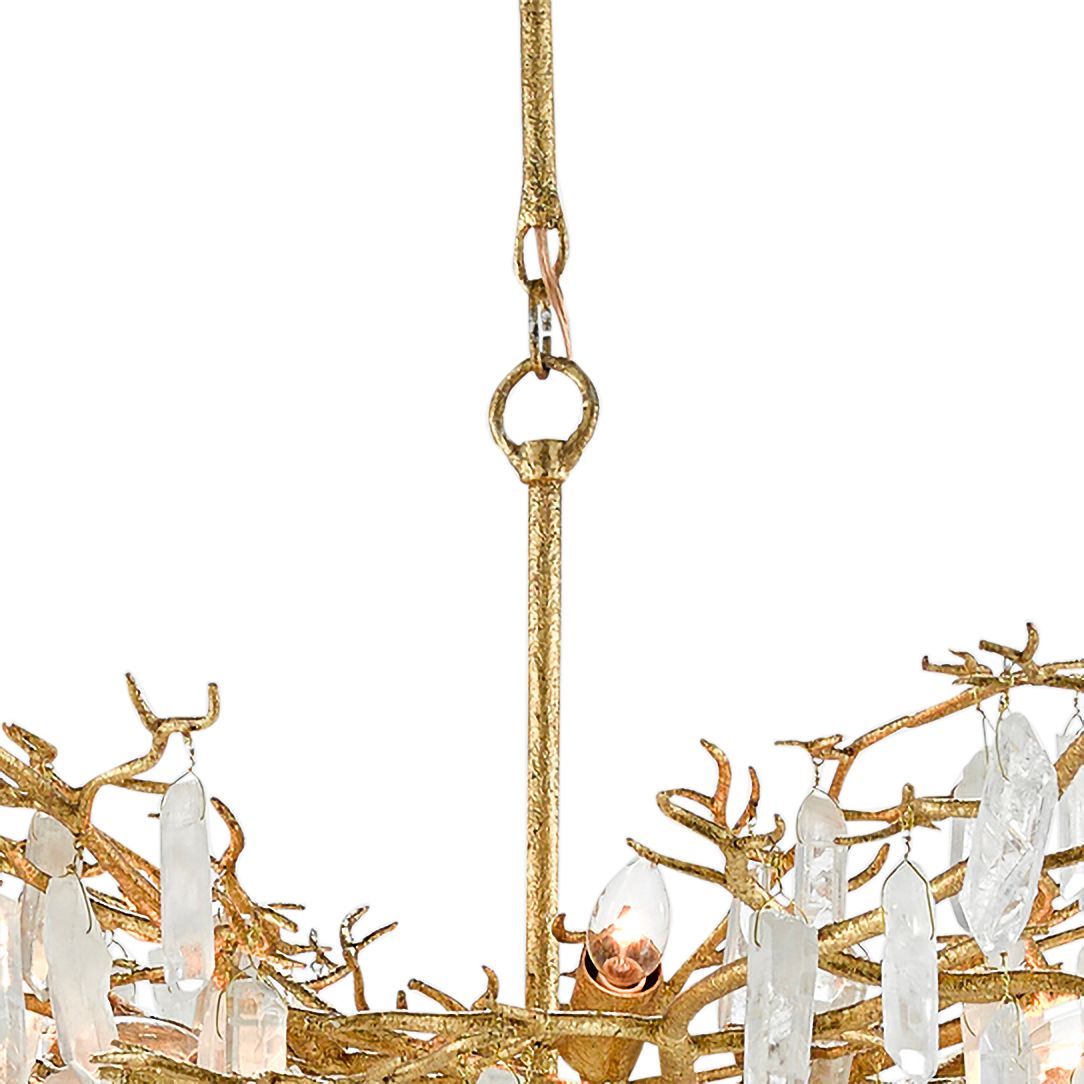 Forest Dawn 60 1/4" Wide 8-Light Gold and Crystal Chandelier