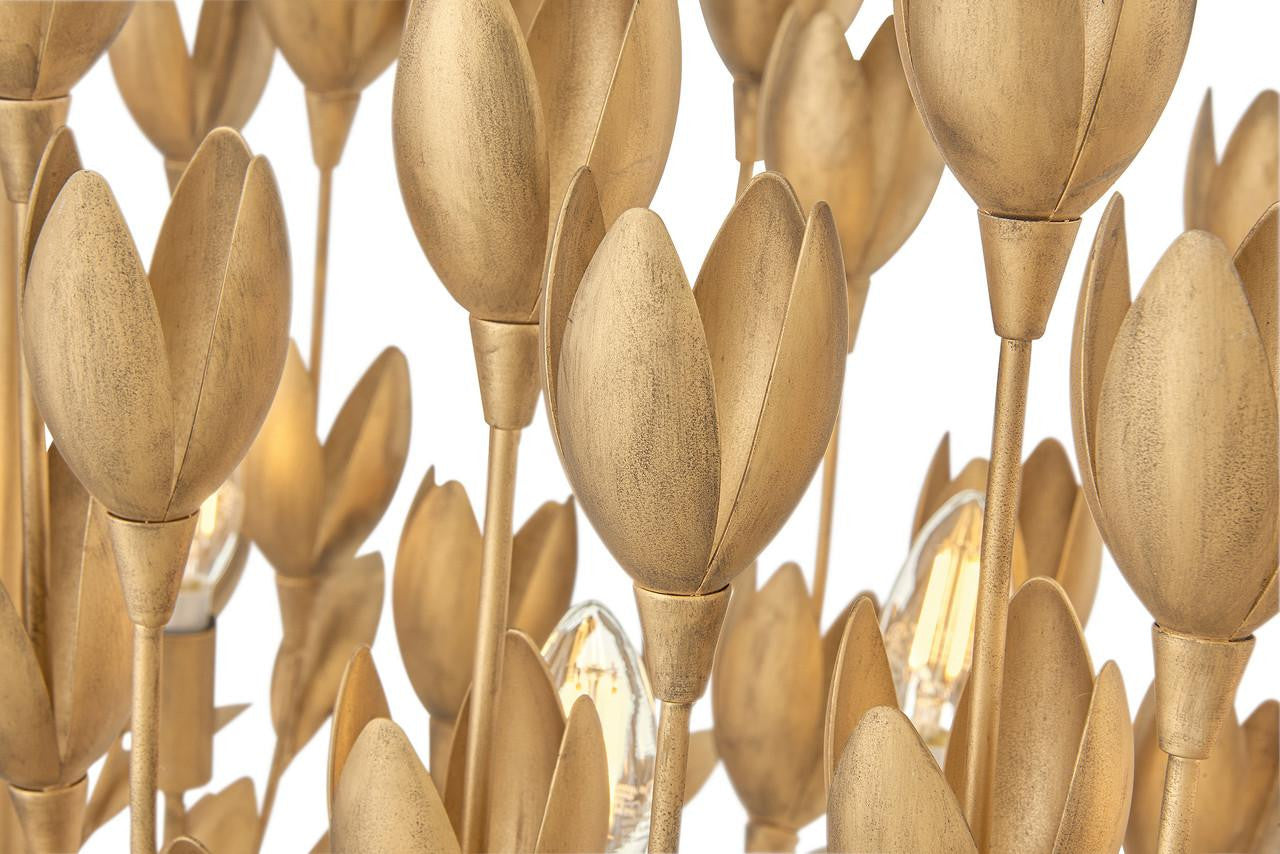 Flora Ten Light Linear Chandelier