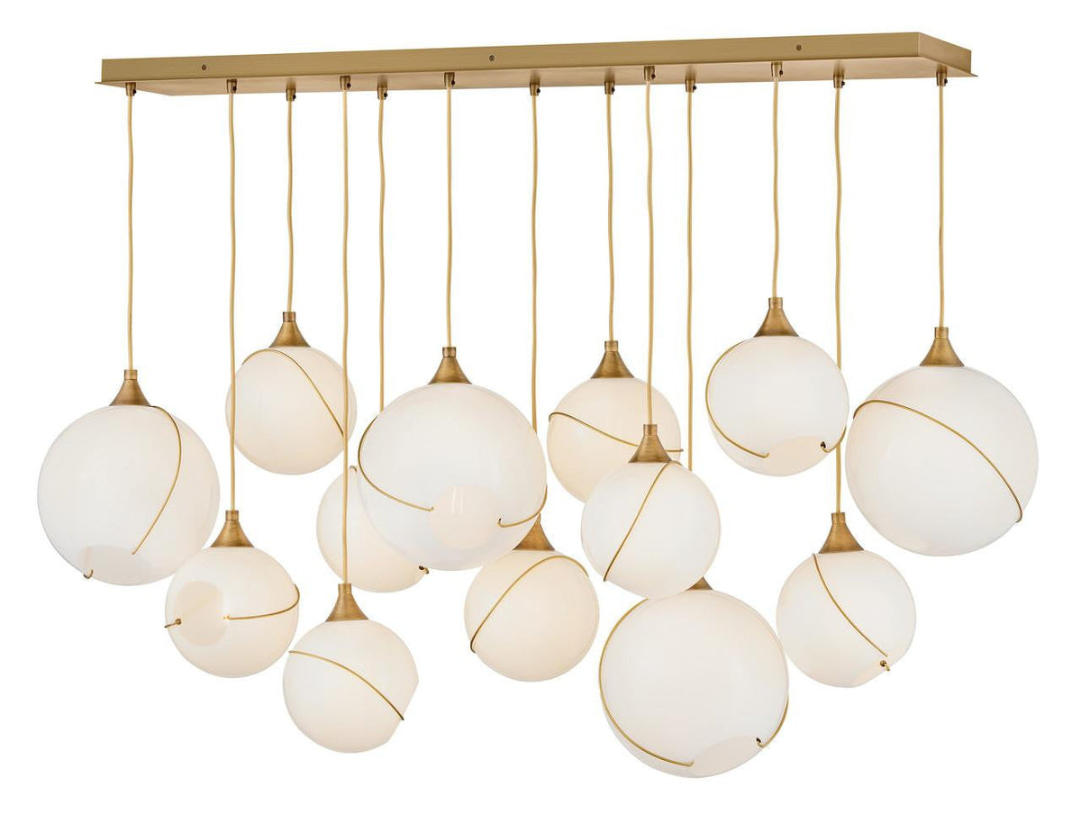 Skye Large Thirteen Light Linear Chandelier