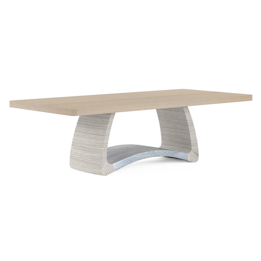 Jonathan Charles Swell Danish Cord Dining Table (500417-116L-BLO-DPC)