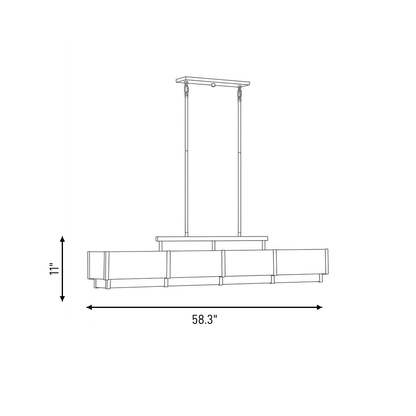 Orleans 8-Light Linear Chandelier