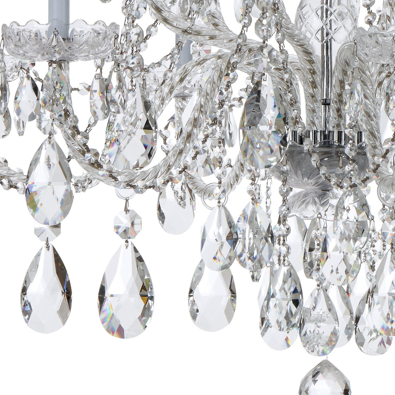 Traditional 12 Light Crystal Chandelier