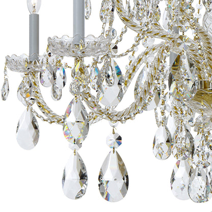 Traditional 12 Light Crystal Chandelier