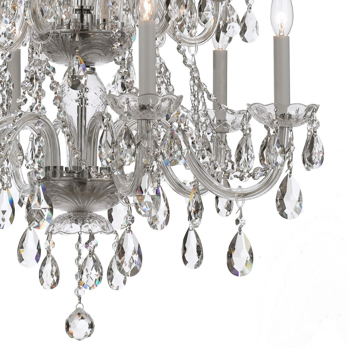 Traditional 12 Light Crystal Chandelier