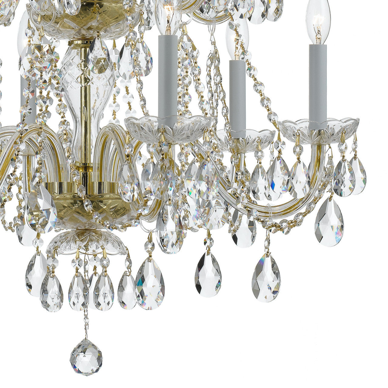 Traditional 12 Light Crystal Chandelier