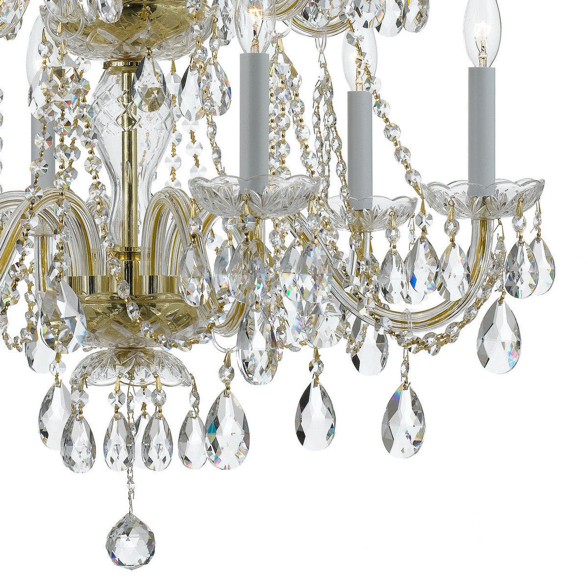 Traditional 12 Light Crystal Chandelier