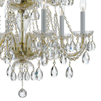 Traditional 12 Light Crystal Chandelier