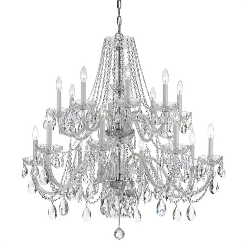 Traditional 16 Light Crystal Chandelier